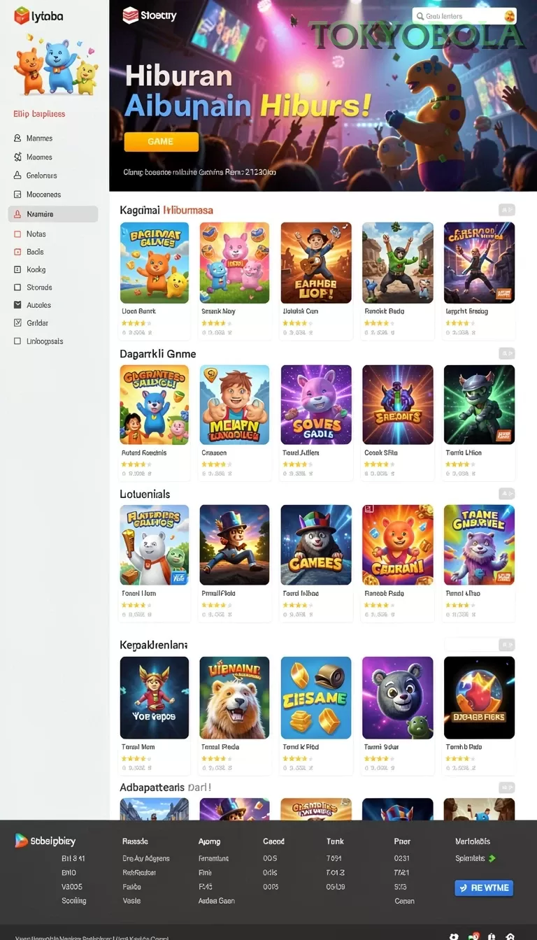 Cuplikan layar SLOT39 — menu navigasi